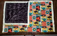 6X5 Brown & Orange Bucking Horses