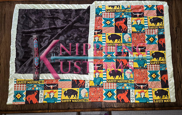 6X5 Brown & Orange Bucking Horses