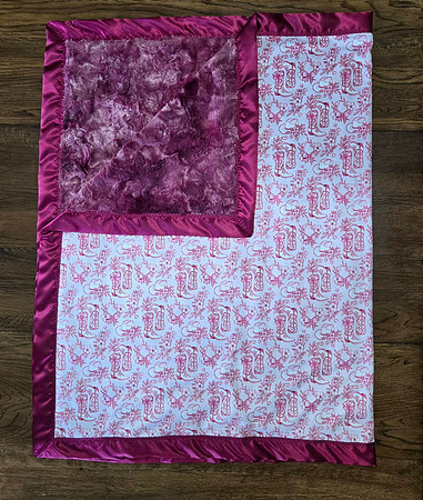 3X5 Maroon & Pink Boots