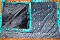 6X5 Black & Teal Crosses