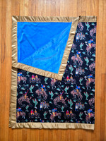 3X5 Bucking Horses w Blue Backing