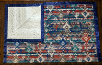 6X5 Blue Aztec Cactus & Horses