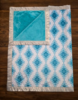 3X5 Teal Aztec